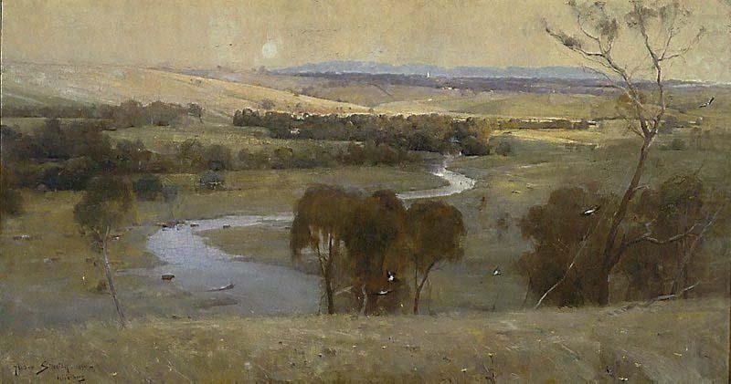 Arthur streeton Still glides the stream, and shall for ever glide china oil painting image